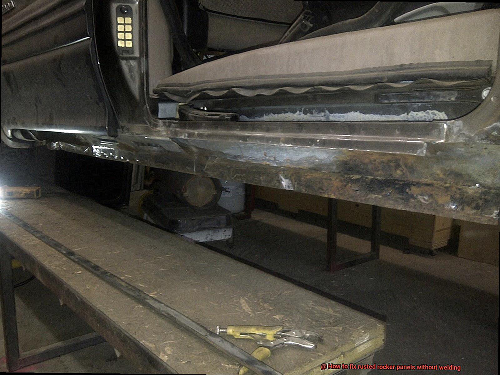 How to fix rusted rocker panels without welding-2